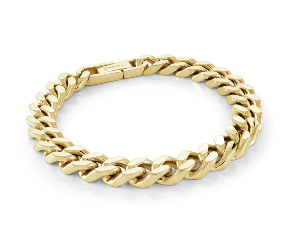 BRACELET MAILLE GOURMETTE EN ACIER/PVD OR - IG SMB260 - ITALGEM BRACELET MAILLE GOURMETTE EN ACIER/PVD OR - IG SMB260 - ITALGEM
