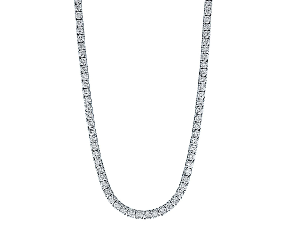 COLLIER TENNIS EN ACIER SERTI DE CUBIQUES ZIRCONIAS COLLIER TENNIS EN ACIER SERTI DE CUBIQUES ZIRCONIAS