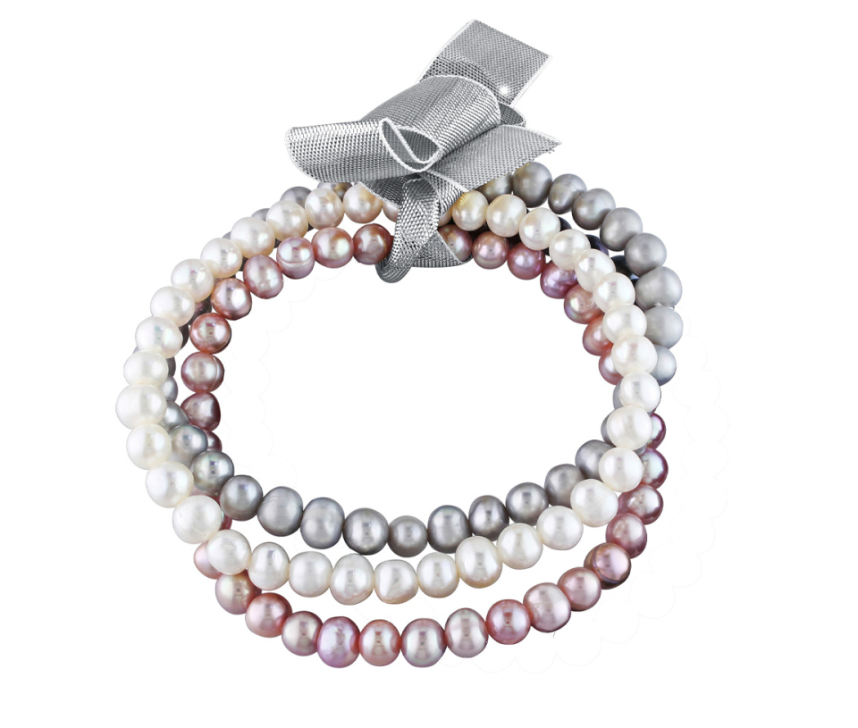 ENSEMBLES DE 3 BRACELETS EXTENSIBLES EN PERLES D'EAU DOUCE - DM SBW6113M - PERLE D'IMPORTATION ENSEMBLES DE 3 BRACELETS EXTENSIBLES EN PERLES D'EAU DOUCE - DM SBW6113M - PERLE D'IMPORTATION