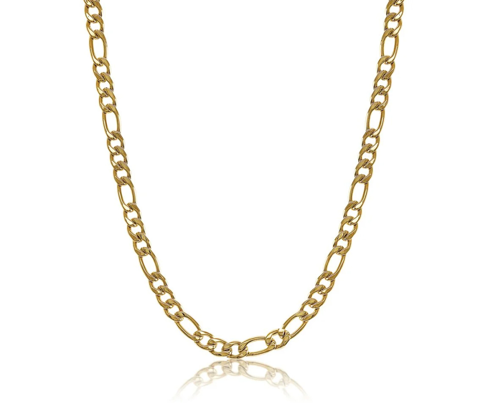 CHAINE EN ACIER/PVD OR À MAILLE FIGARO - IG SYN19 - ITALGEM CHAINE EN ACIER/PVD OR À MAILLE FIGARO - IG SYN19 - ITALGEM