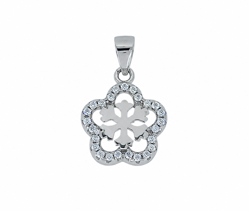 PENDENTIF FLEUR/FLOCON AVEC CZ PENDENTIF FLEUR/FLOCON AVEC CZ