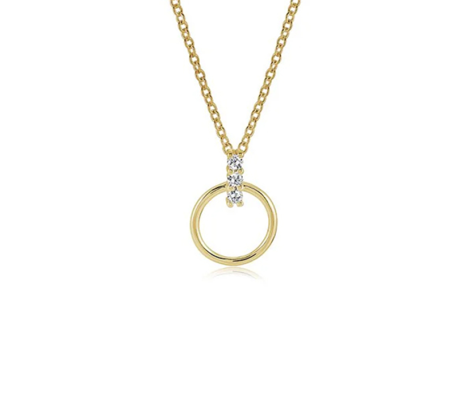 PENDENTIF EN ACIER/PVD OR CERCLE AJOURÉ + BAR SERTI DE CUBIQUES ZIRCONIAS ET SA CHAINE - IG SWP91 - ITALGEM PENDENTIF EN ACIER/PVD OR CERCLE AJOURÉ + BAR SERTI DE CUBIQUES ZIRCONIAS ET SA CHAINE - IG SWP91 - ITALGEM