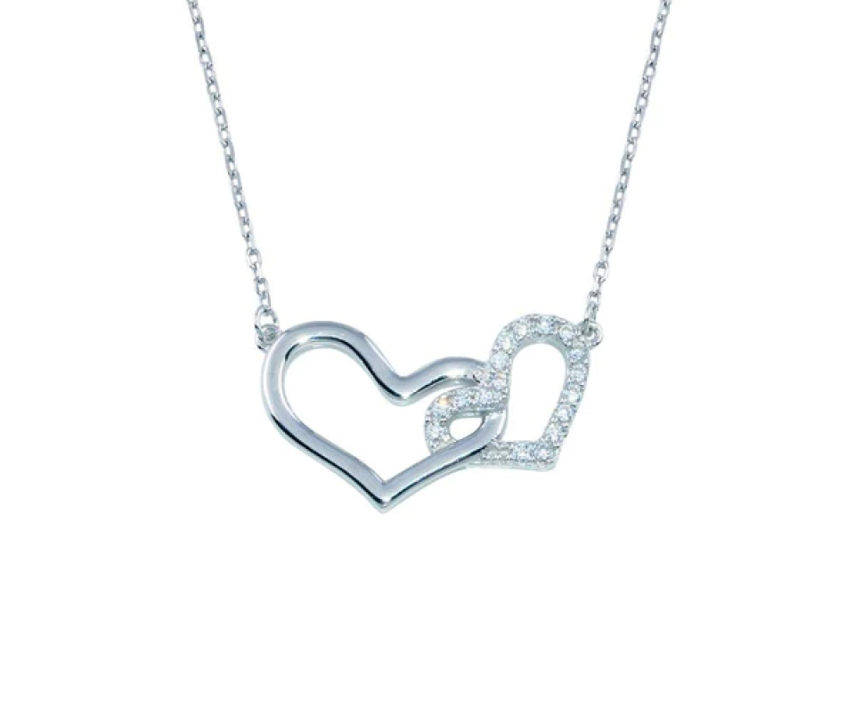 PENDENTIF COEURS ENTRELACÉS EN ARGENT RHODIÉ - SP BGP01396 - BIJOUX D'IMPORTATION PENDENTIF COEURS ENTRELACÉS EN ARGENT RHODIÉ - SP BGP01396 - BIJOUX D'IMPORTATION