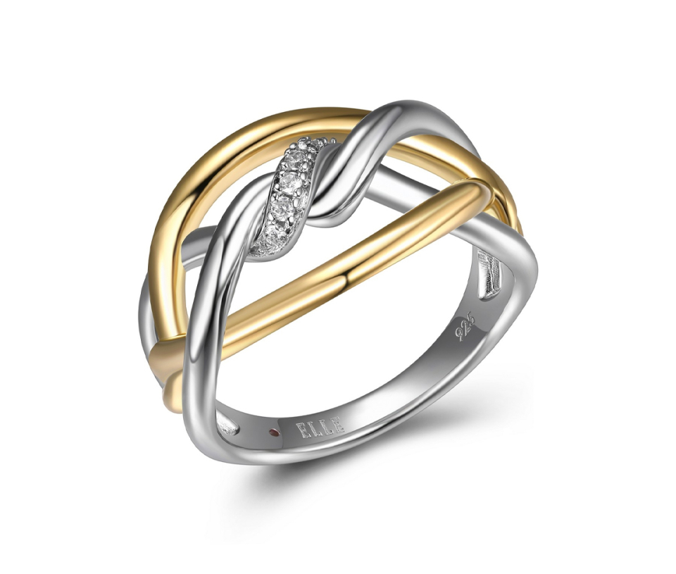 BAGUE ELLE TWIST AVEC CZ BAGUE ELLE TWIST AVEC CZ