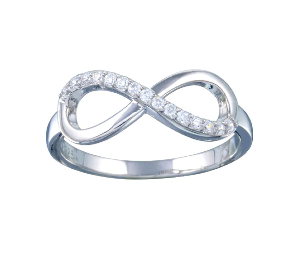 BAGUE INFINI EN ARGENT RHODIÉ SERTIE DE CUBIQUES ZIRCONIAS - SP STR01127/5 - BIJOUX D'IMPORTATION BAGUE INFINI EN ARGENT RHODIÉ SERTIE DE CUBIQUES ZIRCONIAS - SP STR01127/5 - BIJOUX D'IMPORTATION