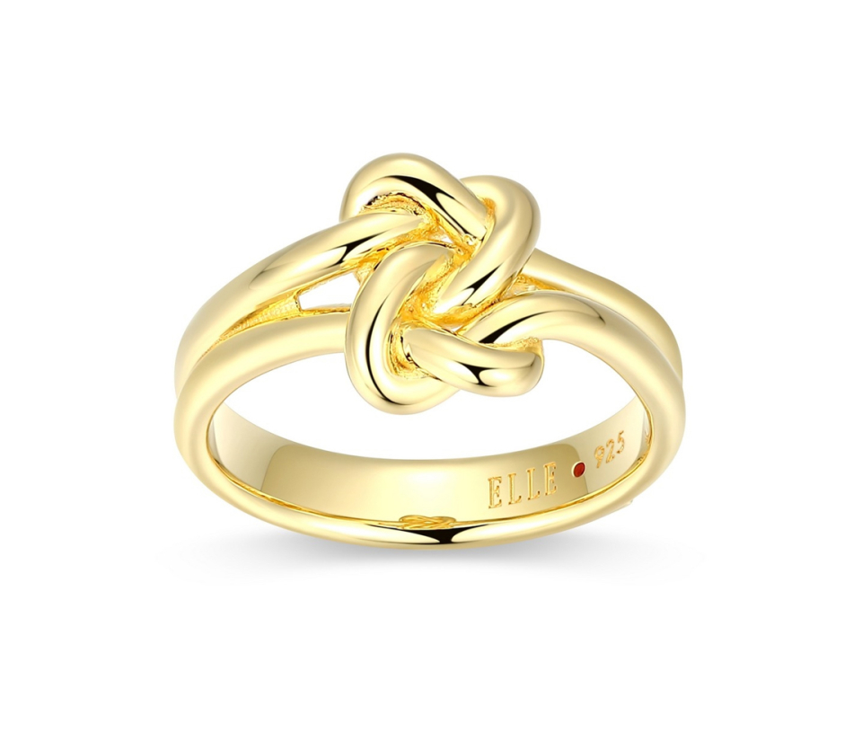 BAGUE ELLE NOEUD ÉTERNEL EN ARGENT/PVD OR BAGUE ELLE NOEUD ÉTERNEL EN ARGENT/PVD OR