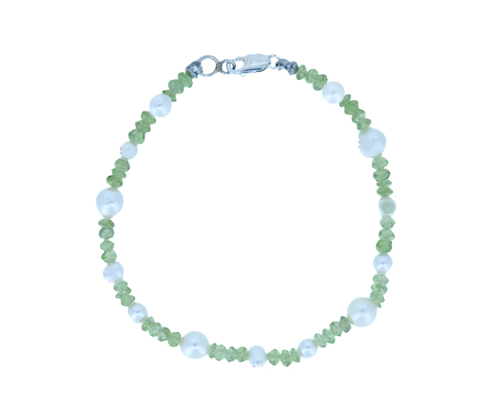 BRACELET PERLES ET BILLES DE PÉRIDOT VÉRITABLE - SJ BRA25 - BIJOUTERIE SUISSE INC. BRACELET PERLES ET BILLES DE PÉRIDOT VÉRITABLE - SJ BRA25 - BIJOUTERIE SUISSE INC.
