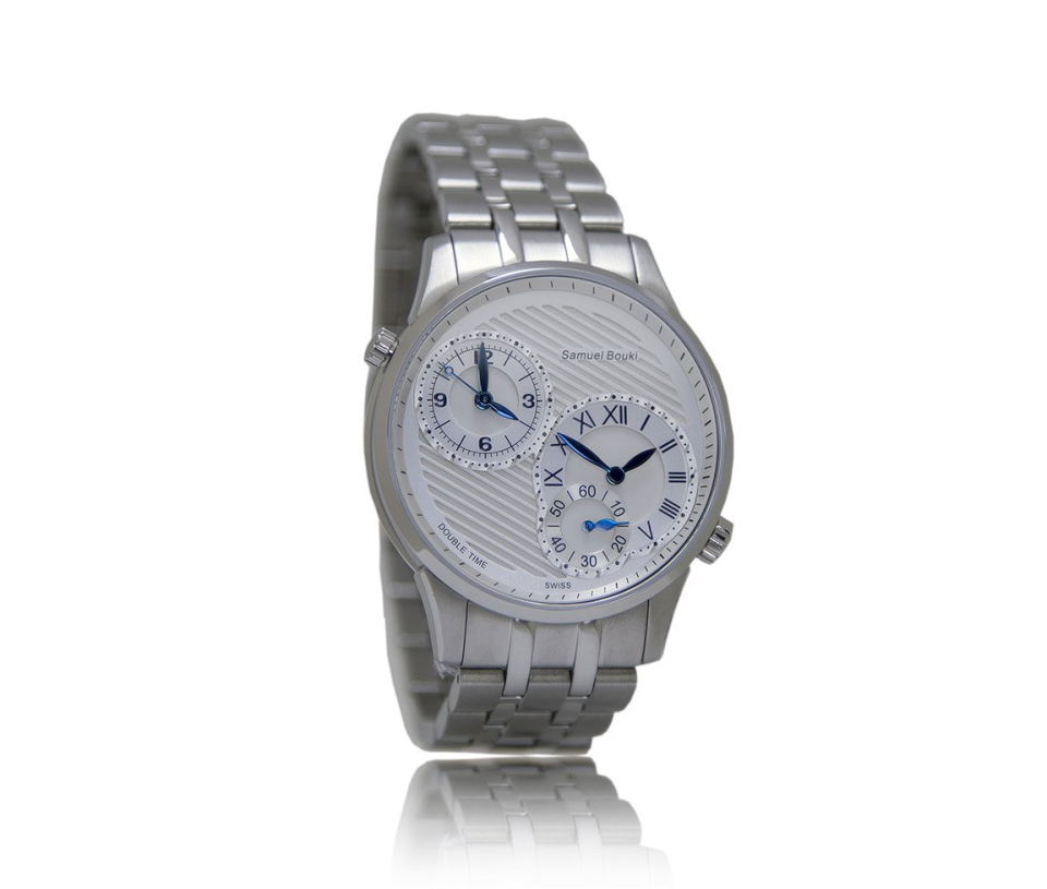 MONTRE POUR HOMME SAMUEL BOUKI EN ACIER AVEC 2 FUSEAUX HORAIRES - DI 53039MS - SAMUEL BOUKI MONTRE POUR HOMME SAMUEL BOUKI EN ACIER AVEC 2 FUSEAUX HORAIRES - DI 53039MS - SAMUEL BOUKI