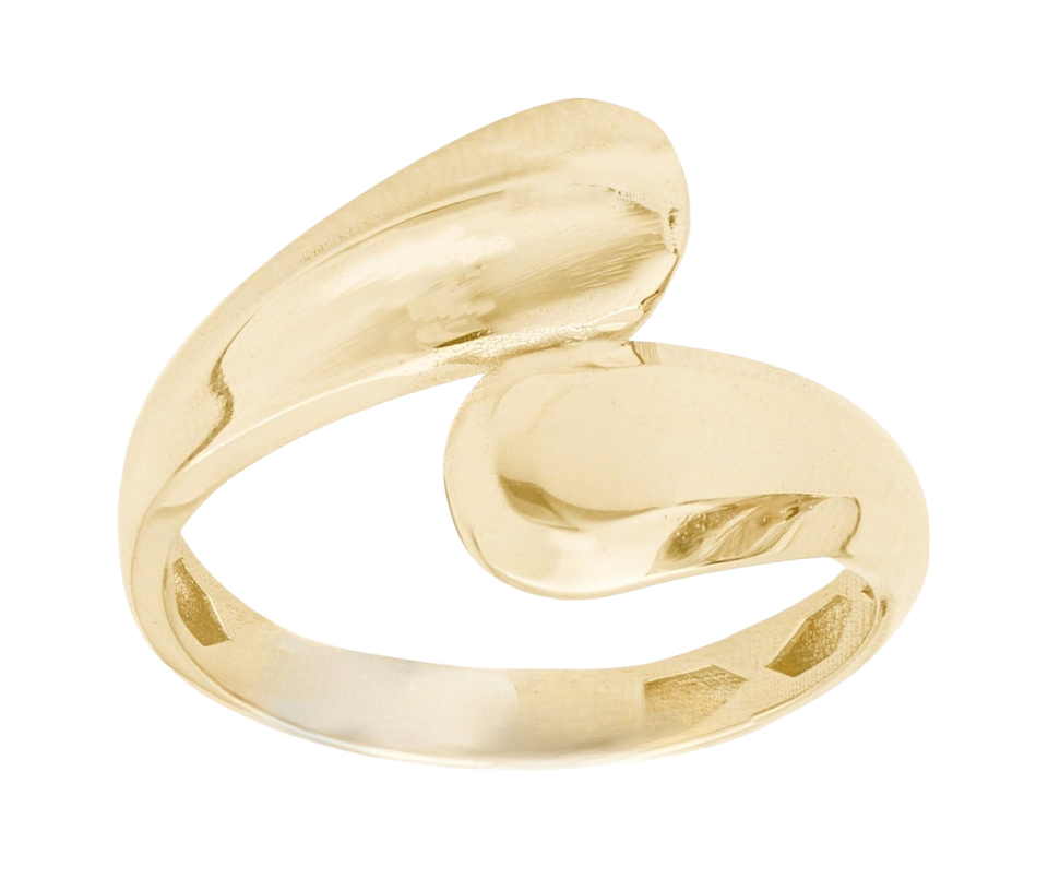 BAGUE EN OR JAUNE DOUBLE TWIST UNI POLI - CB RYD2181 - CBE BAGUE EN OR JAUNE DOUBLE TWIST UNI POLI - CB RYD2181 - CBE