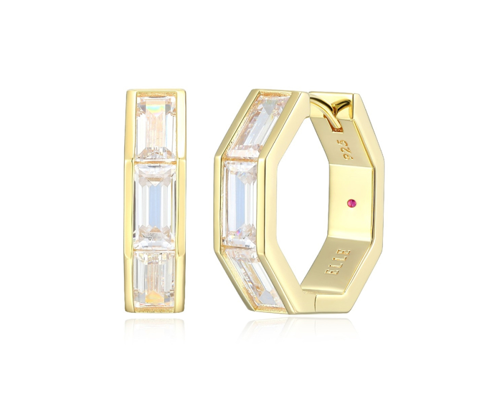 BOUCLES ELLES HUGGIES EN ARGENT/PVD OR SERTIES DE CUBIQUES ZIRCONIAS BOUCLES ELLES HUGGIES EN ARGENT/PVD OR SERTIES DE CUBIQUES ZIRCONIAS