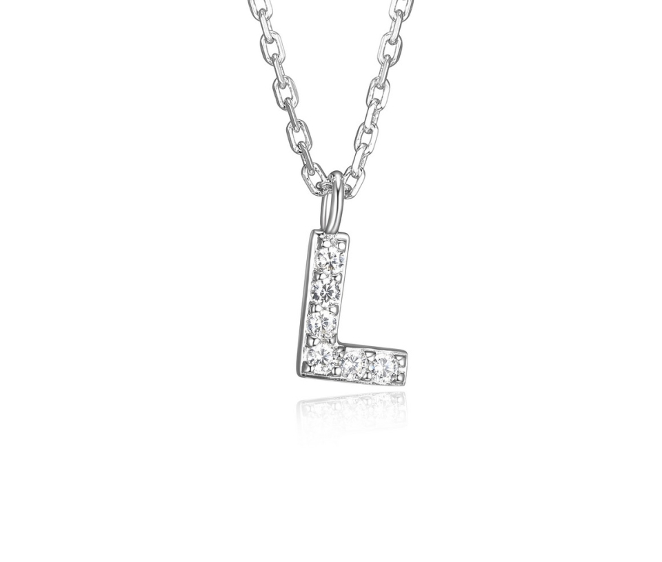 PENDENTIF LETTRE L EN ARGENT RHODIÉ SERTI DE CUBIQUES ZIRCONIAS - PJ R0A97H0018 - REIGN PENDENTIF LETTRE L EN ARGENT RHODIÉ SERTI DE CUBIQUES ZIRCONIAS - PJ R0A97H0018 - REIGN