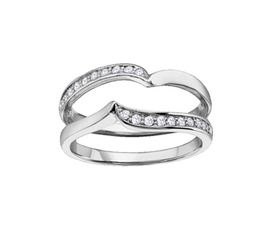 JACKET EN OR 14K BLANC SERTI DE DIAMANTS - CR DD2424 - BIJOUX CANADIEN JACKET EN OR 14K BLANC SERTI DE DIAMANTS - CR DD2424 - BIJOUX CANADIEN