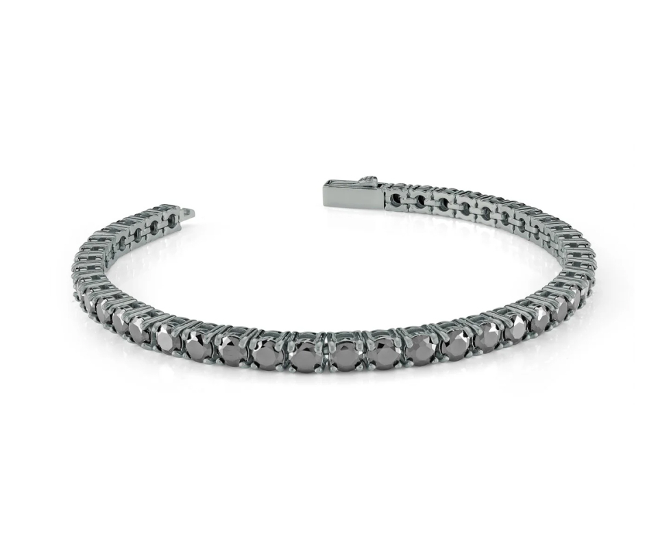 BRACELET TENNIS EN ACIER/PVD GUN METAL SERTI DE CUBIQUES ZIRCONIAS NOIRS - IG SMB663/8 - ITALGEM BRACELET TENNIS EN ACIER/PVD GUN METAL SERTI DE CUBIQUES ZIRCONIAS NOIRS - IG SMB663/8 - ITALGEM