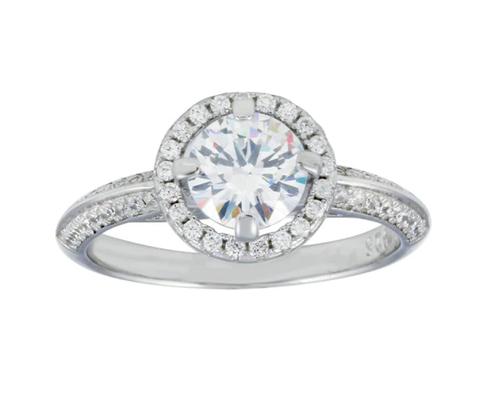 SUPERBE BAGUE EN ARGENT RHODIÉ SERTIE DE CUBIQUES ZIRCONIAS - SP STR01110/5 - BIJOUX D'IMPORTATION SUPERBE BAGUE EN ARGENT RHODIÉ SERTIE DE CUBIQUES ZIRCONIAS - SP STR01110/5 - BIJOUX D'IMPORTATION