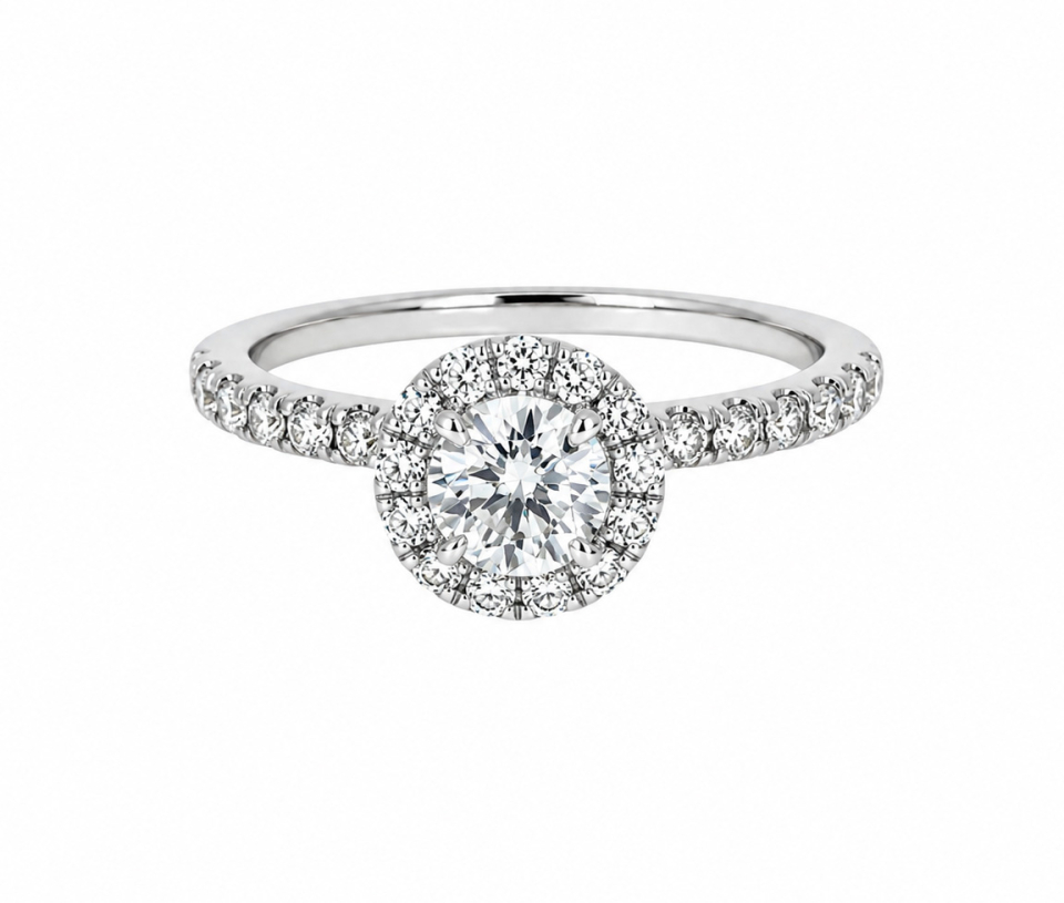 BAGUE EN OR BLANC AVEC DIAMANTS BAGUE EN OR BLANC AVEC DIAMANTS
