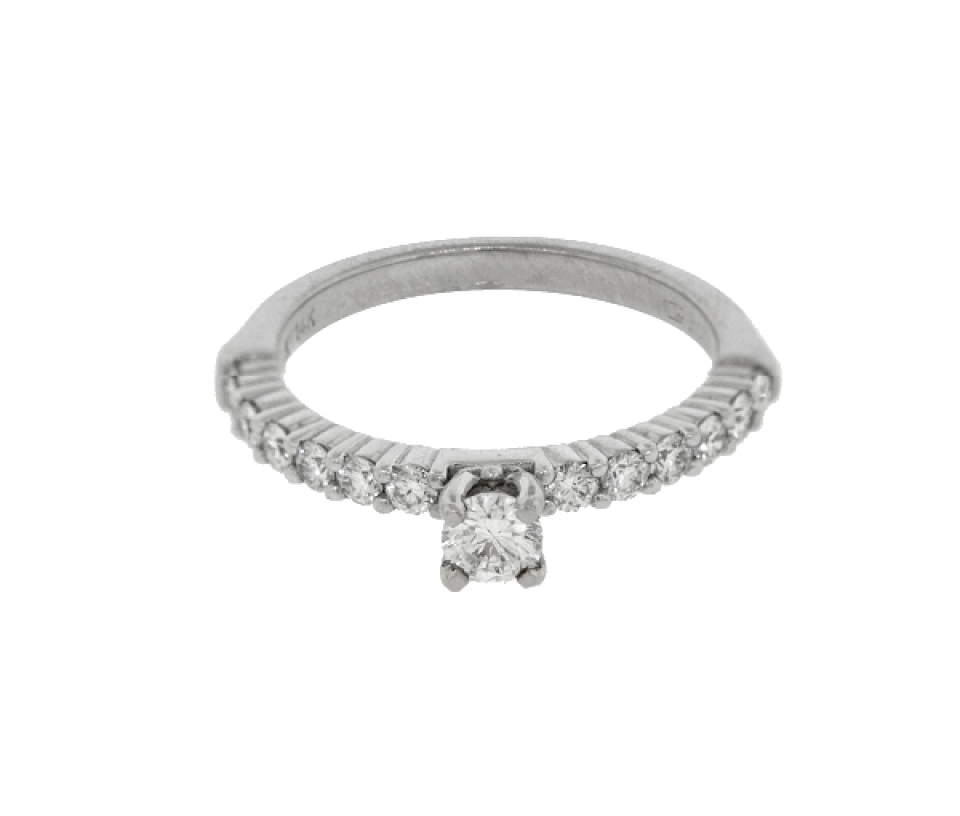 BAGUE EN OR 14K BLANC SERTIE DE DIAMANTS - R 118003W0256 - BIJOUTERIE SUISSE INC. BAGUE EN OR 14K BLANC SERTIE DE DIAMANTS - R 118003W0256 - BIJOUTERIE SUISSE INC.
