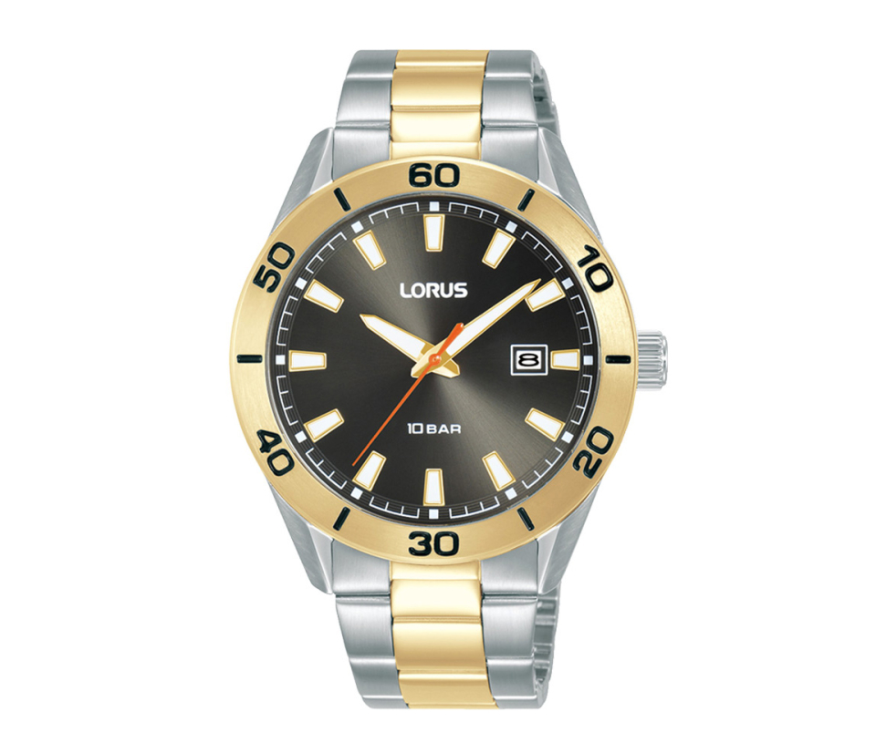 MONTRE POUR HOMME LORUS EN ACIER/PVD OR 2 TONS MONTRE POUR HOMME LORUS EN ACIER/PVD OR 2 TONS