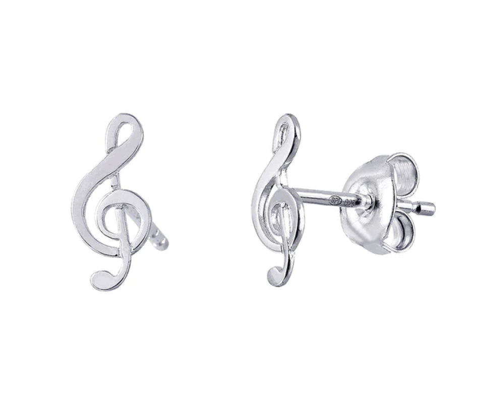 BOUCLES CLÉ DE SOL EN ARGENT RHODIÉ - SP GME00018RH - BIJOUX D'IMPORTATION BOUCLES CLÉ DE SOL EN ARGENT RHODIÉ - SP GME00018RH - BIJOUX D'IMPORTATION