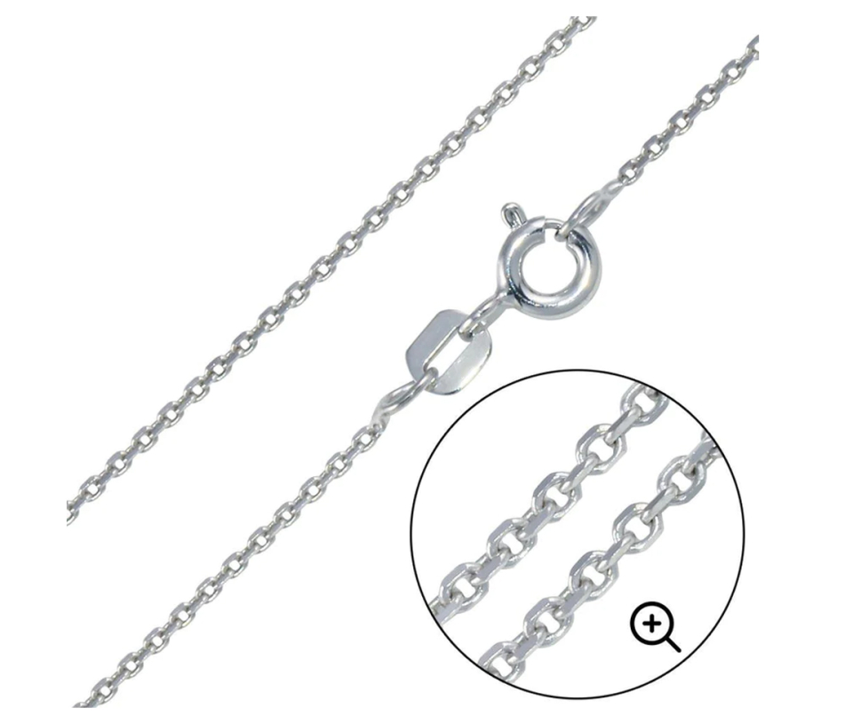 CHAINE EN ARGENT RHODIÉ À MAILLE ROLO TAILLÉ DIAMANT - SP CH221RH18 - BIJOUX D'IMPORTATION CHAINE EN ARGENT RHODIÉ À MAILLE ROLO TAILLÉ DIAMANT - SP CH221RH18 - BIJOUX D'IMPORTATION