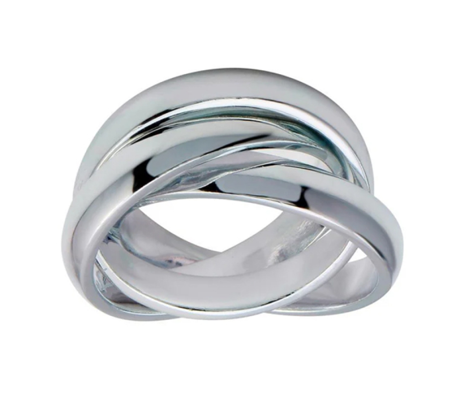 3 JONCS ENTRELACÉS EN ARGENT RHODIÉ - SP CR00713/9 - BIJOUX D'IMPORTATION 3 JONCS ENTRELACÉS EN ARGENT RHODIÉ - SP CR00713/9 - BIJOUX D'IMPORTATION