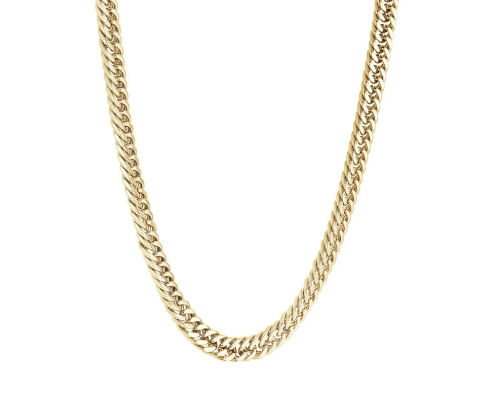 CHAINE EN ACIER/PVD OR À MAILLE GOURMETTE DOUBLE - IG SYN38/24 - ITALGEM CHAINE EN ACIER/PVD OR À MAILLE GOURMETTE DOUBLE - IG SYN38/24 - ITALGEM