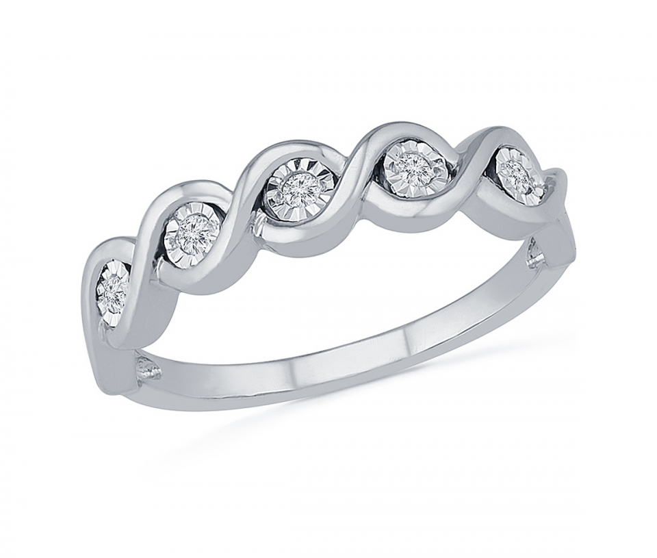 BAGUE EN OR 10K JAUNE OU BLANC SERTIE DE DIAMANTS - SK R32952W10 - BIJOUX D'IMPORTATION BAGUE EN OR 10K JAUNE OU BLANC SERTIE DE DIAMANTS - SK R32952W10 - BIJOUX D'IMPORTATION