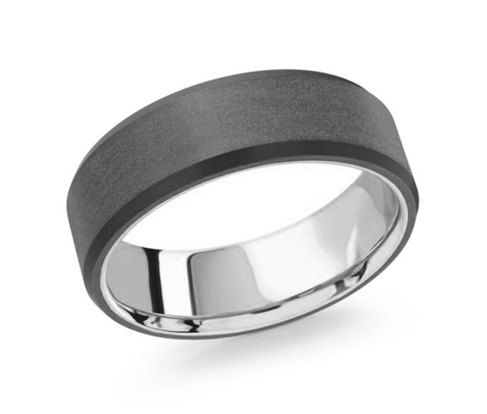 JONC EN OR 14K ET FIBRE DE CARBONE JONC EN OR 14K ET FIBRE DE CARBONE