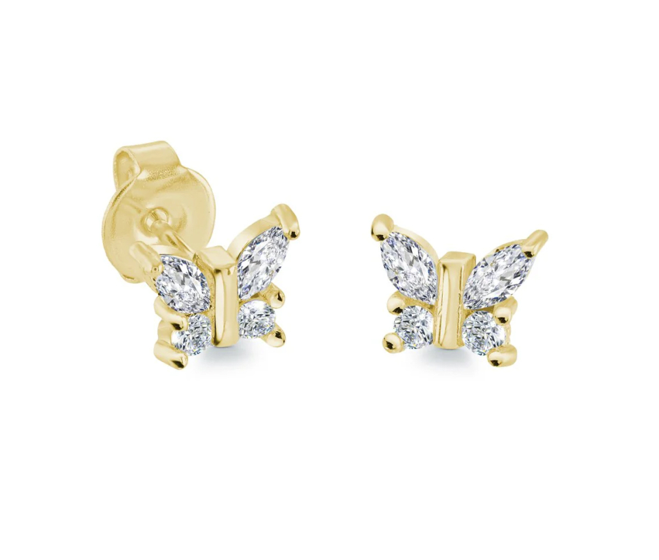 BOUCLES PAPILLON AVEC CUBIQUES BOUCLES PAPILLON AVEC CUBIQUES
