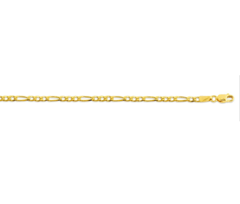 CHAINE FIGARO 10K 18 - S GOAD060Y18 - BIJOUX D'IMPORTATION CHAINE FIGARO 10K 18 - S GOAD060Y18 - BIJOUX D'IMPORTATION