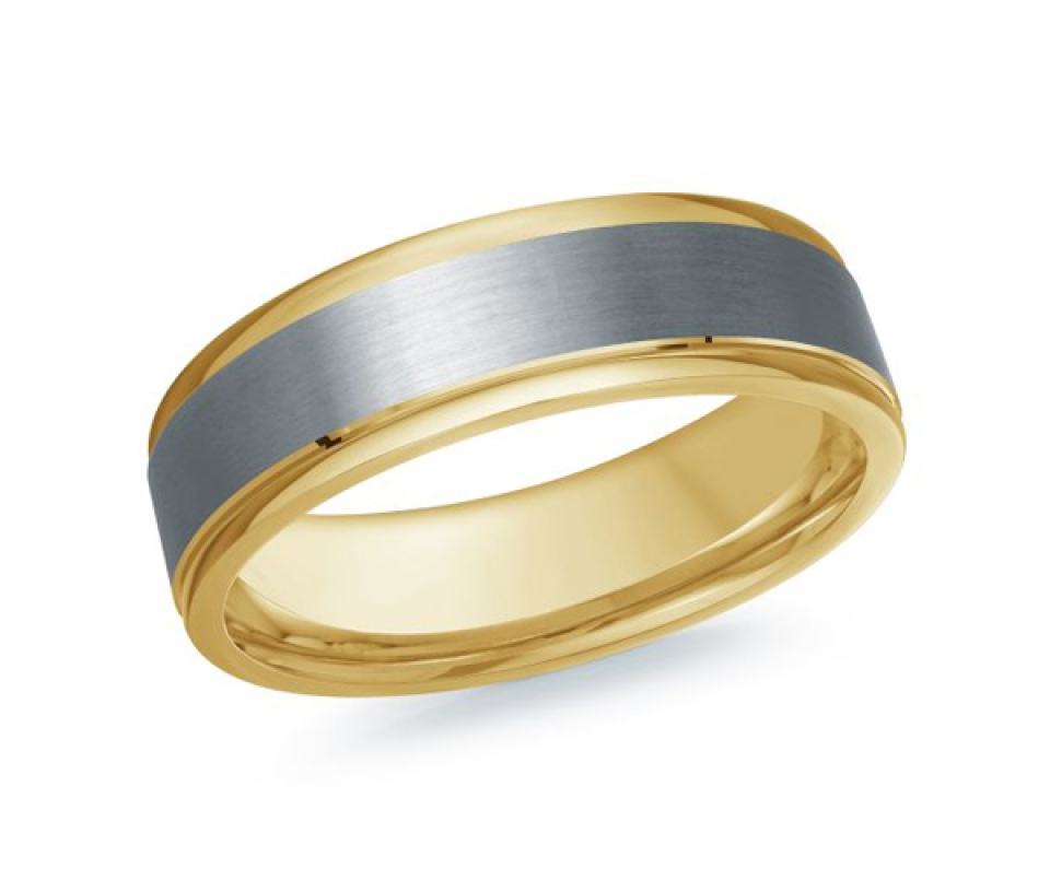 JONC EN OR 14K ET TANTALE - ML MRDTN06Y6 - MALO  JONC EN OR 14K ET TANTALE - ML MRDTN06Y6 - MALO
