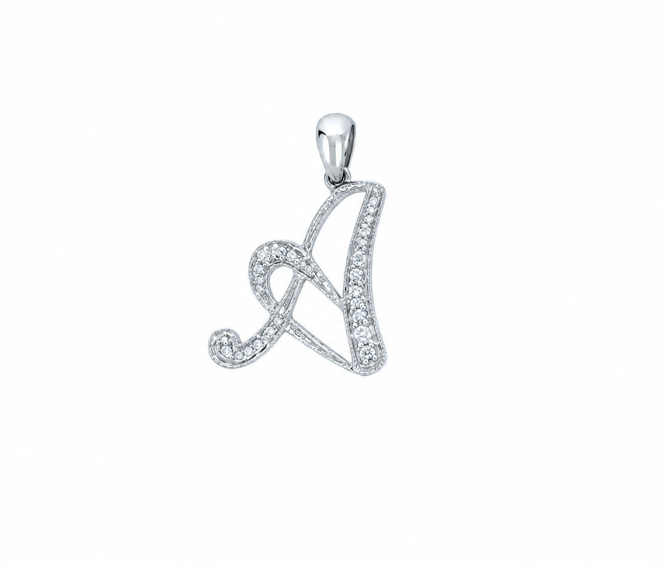 PENDENTIF LETTRE A AVEC DIAMANTS PENDENTIF LETTRE A AVEC DIAMANTS