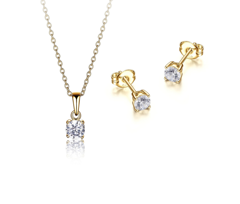 ENSEMBLE PENDENTIF/BOUCLES EN ARGENT RHODIÉ SERTIS DE CUBIQUES ZIRCONIAS - PJ 39SET00278 - REIGN ENSEMBLE PENDENTIF/BOUCLES EN ARGENT RHODIÉ SERTIS DE CUBIQUES ZIRCONIAS - PJ 39SET00278 - REIGN