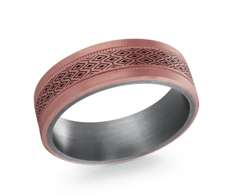 JONC EN TANTALE ET OR 14K - ML TANT019P - MALO  JONC EN TANTALE ET OR 14K - ML TANT019P - MALO