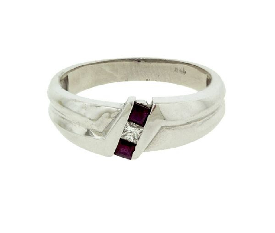 BAGUE H. 10K BL. 0,09 D.SI 2=0,29 RUBIS - BT R20447 - BIJOUTERIE SUISSE INC. BAGUE H. 10K BL. 0,09 D.SI 2=0,29 RUBIS - BT R20447 - BIJOUTERIE SUISSE INC.