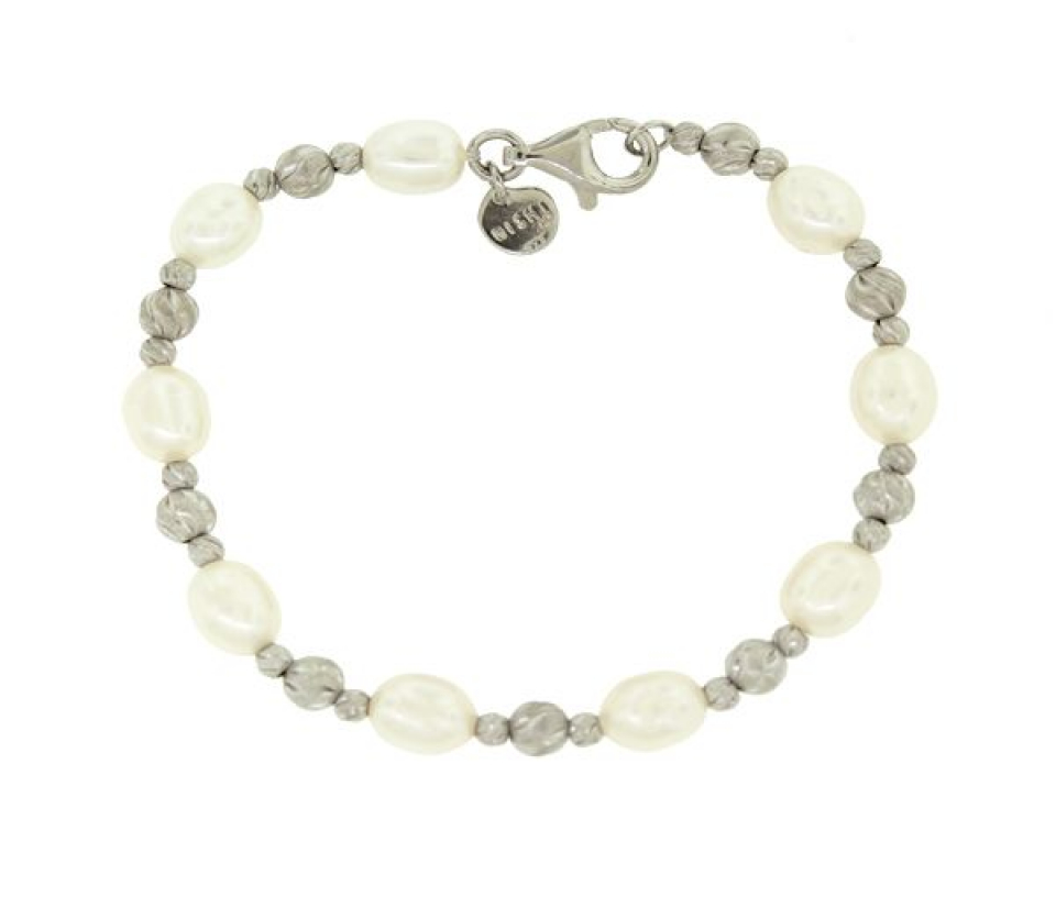 BRACELET ARG P.EAU DOUCE 7.5MM 7.5'' - CG BF56980W75 - PERLE D'IMPORTATION BRACELET ARG P.EAU DOUCE 7.5MM 7.5'' - CG BF56980W75 - PERLE D'IMPORTATION