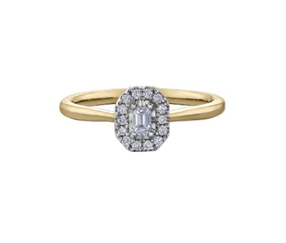 BAGUE EN OR 10K 2 TONS SERTIE DE DIAMANTS - CR DD7373YW - BIJOUX CANADIEN BAGUE EN OR 10K 2 TONS SERTIE DE DIAMANTS - CR DD7373YW - BIJOUX CANADIEN