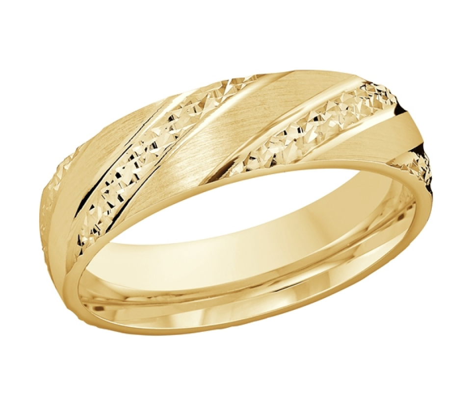 JONC EN OR AVEC LIGNE TAILLÉ DIAMANT - ML FT1100 6Y0 - MALO JONC EN OR AVEC LIGNE TAILLÉ DIAMANT - ML FT1100 6Y0 - MALO