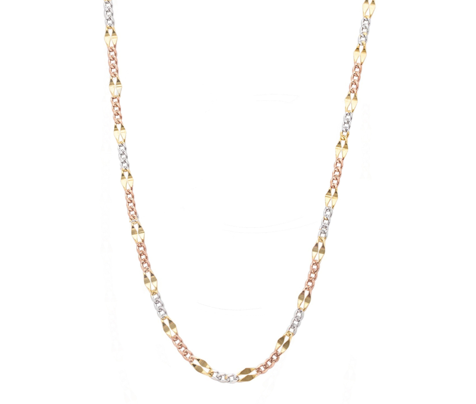 CHAINE EN OR 3 TONS À MAILLE FIGARO - CB FIG0603T18 - CBE CHAINE EN OR 3 TONS À MAILLE FIGARO - CB FIG0603T18 - CBE