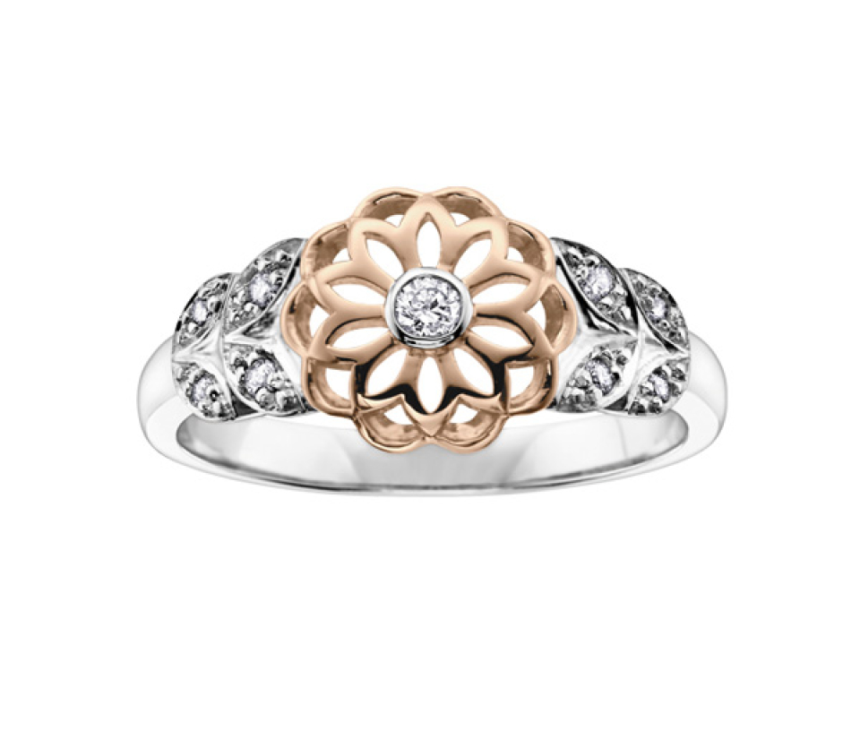 BAGUE EN OR 10K 2 TONS SERTIE DE DIAMANTS - CR DD2143 - BIJOUX CANADIEN BAGUE EN OR 10K 2 TONS SERTIE DE DIAMANTS - CR DD2143 - BIJOUX CANADIEN