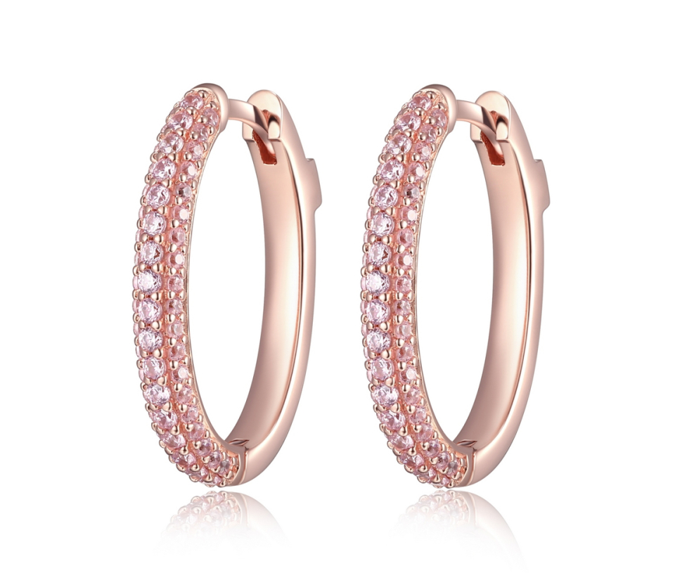 BOUCLES HUGGIES OVALES EN ARGENT/PVD OR SERTIES DE CUBIQUES ZIRCONIAS - PJ 32LCLT0627 - ELLE BOUCLES HUGGIES OVALES EN ARGENT/PVD OR SERTIES DE CUBIQUES ZIRCONIAS - PJ 32LCLT0627 - ELLE