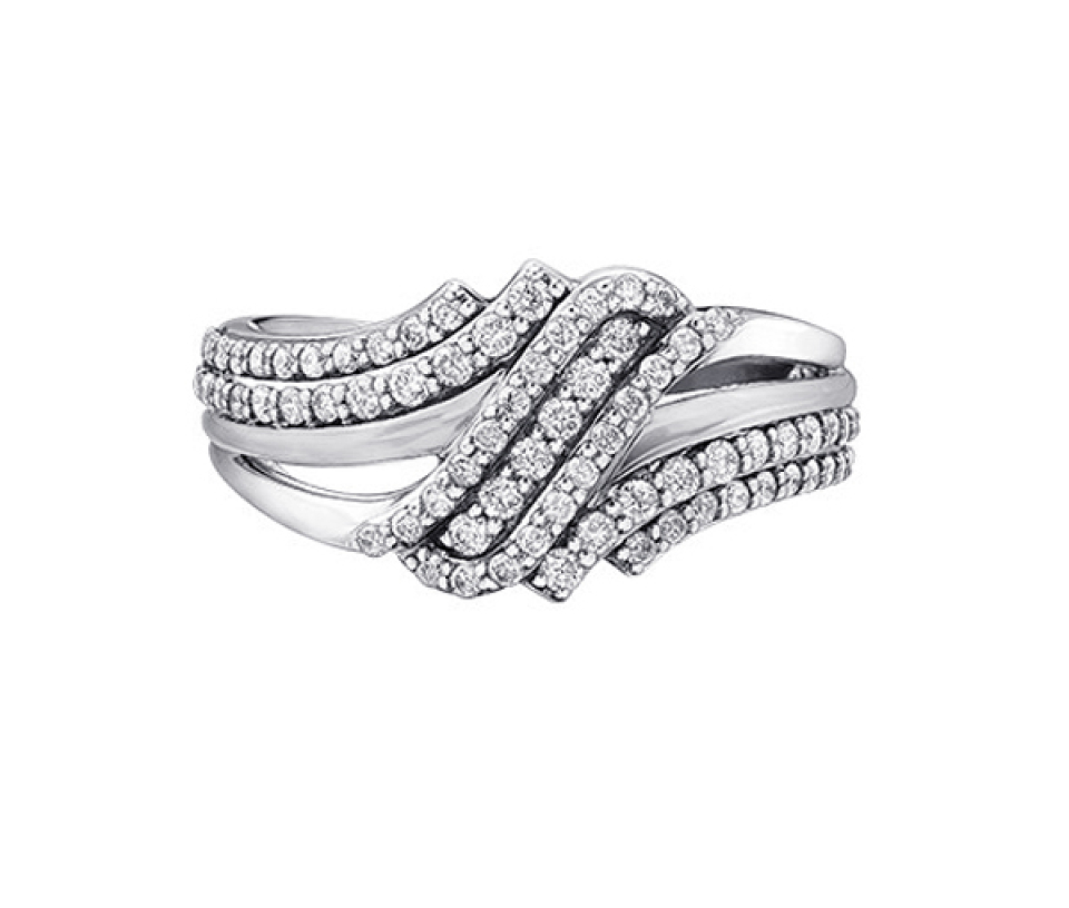 BAGUE EN OR 10K SERTIE DE DIAMANTS - CR DD3141W - BIJOUX CANADIEN BAGUE EN OR 10K SERTIE DE DIAMANTS - CR DD3141W - BIJOUX CANADIEN