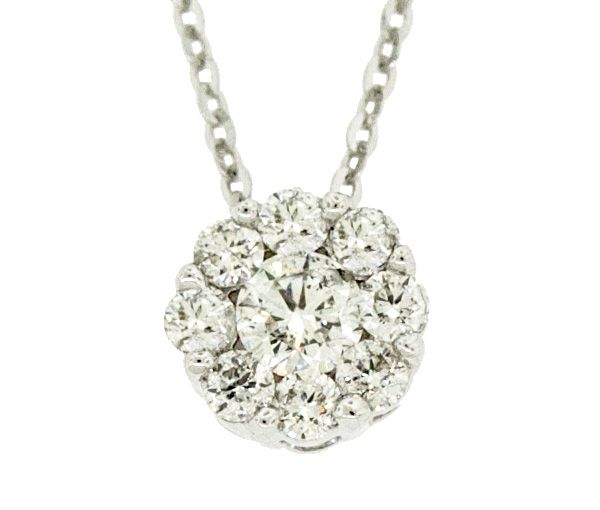 PENDENTIF 14K 9=0,25 DIAMANT SI2 16-18'' - BR 0904FL25 - FAIT AU CANADA