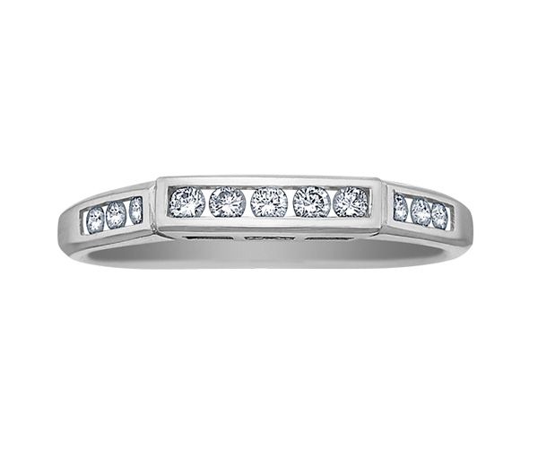 JONC EN OR BLANC SERTI DE DIAMANTS - CR DX196WD50 - BIJOUX CANADIEN