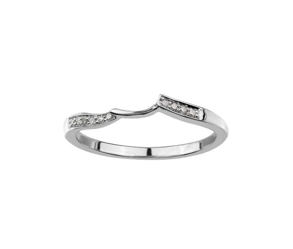 JONC CONTOUR AVEC DIAMANTS - CR DD2826 - BIJOUX CANADIEN