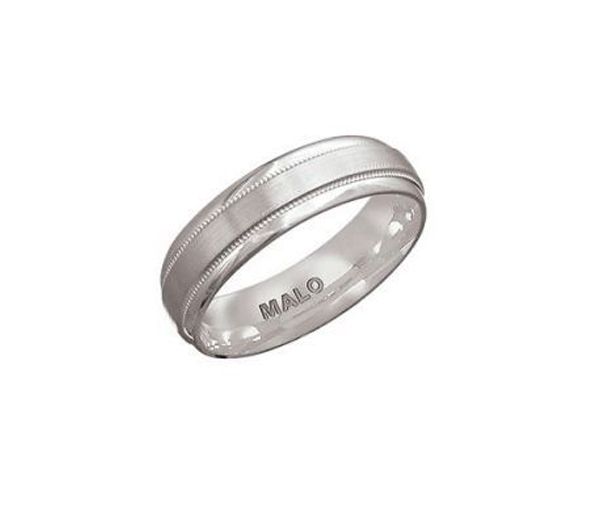 JONC H.10K BL. 2 LIGNES CONFORT 6MM - ML JM876/6WG - MALO 