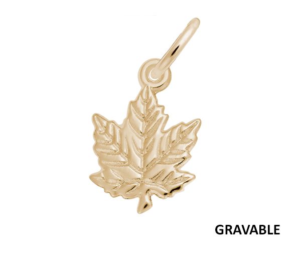 PENDENTIF 10K FEUILLE ERABLE - NU 0103 - NUCO/REMBRANDT 