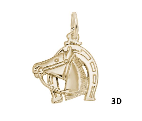 PENDENTIF 10K FER À CHEVAL - NU 0173 - NUCO/REMBRANDT 