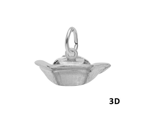 PENDENTIF 14K BLANC CHAPEAU INFIRMIÈRE - NU 0182 14W - NUCO/REMBRANDT 