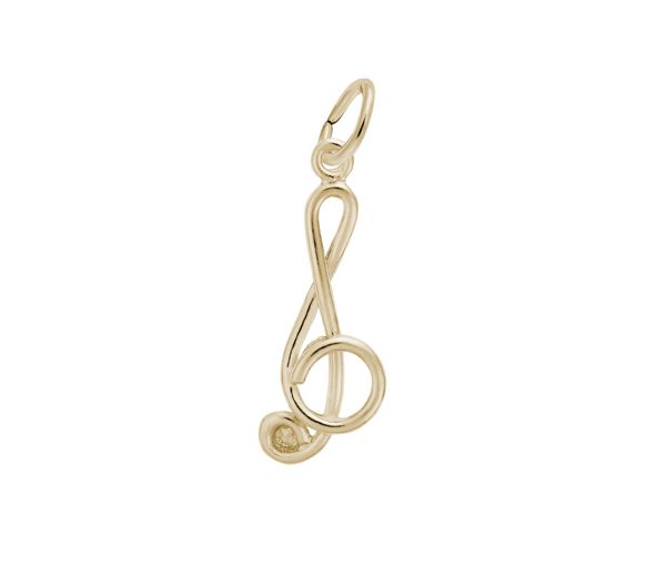 PENDENTIF 10K CLEF SOL - NU 0292 - NUCO/REMBRANDT 