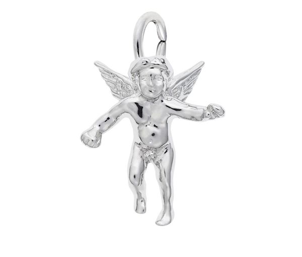 PENDENTIF 14K BL. ANGE CHÉRUBIN - NU 0520 14W - NUCO/REMBRANDT 